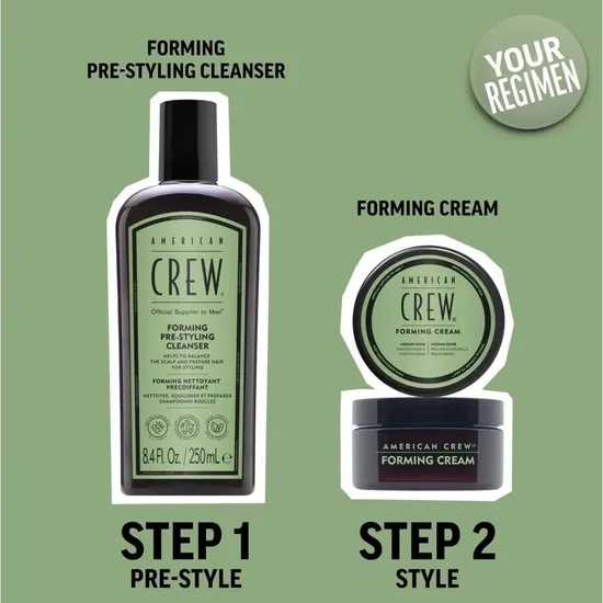 American Crew Forming Duo Gift Set Pre Styling Cleanser + Foaming Cream