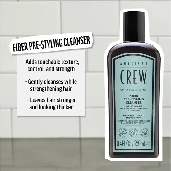 American Crew Fibre Gift Set Pre Styling Cleanser + Fibre