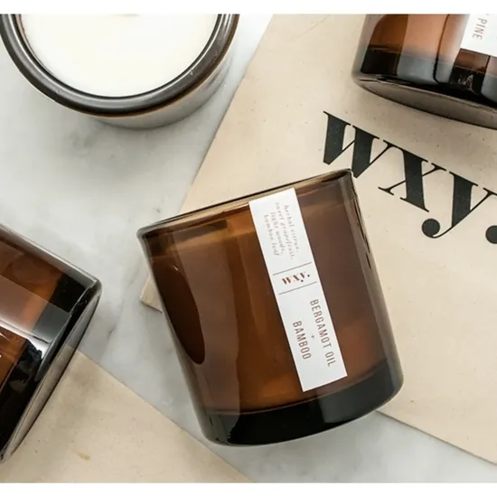 wxy. Big Amber Bamboo + Bergamot Oil Candle 12.5oz