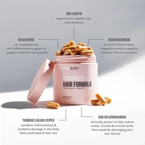 Hairburst Advanced+ Hair Supplement 120 Capsules