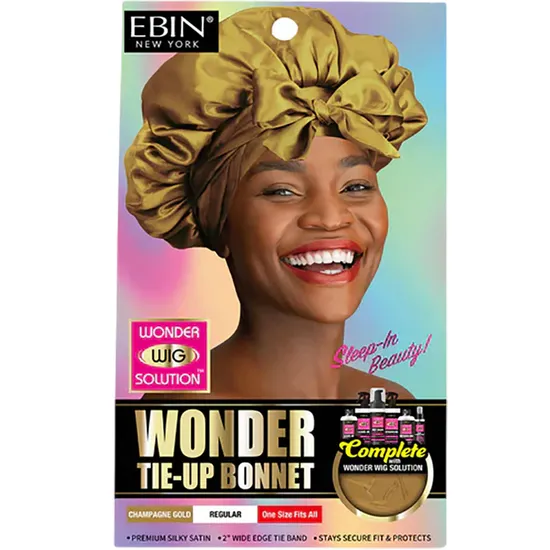 Ebin New York Wonder Tie Up Bonnet Regular Black