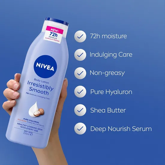 Nivea Irresistibly Smooth Body Lotion For Dry Skin 250ml