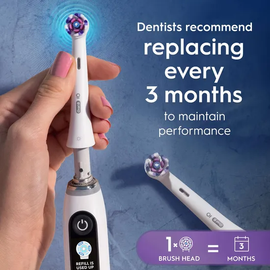 Oral B iO Replacement Heads Radiant White Black 4 Pack