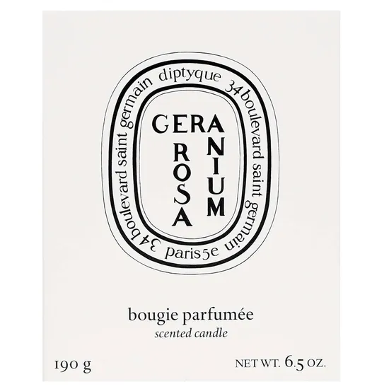 Diptyque Scented Candle Geranium Rosa 190g