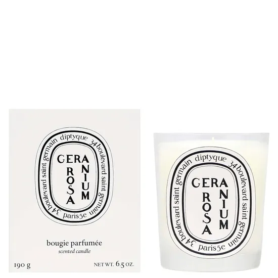 Diptyque Scented Candle Geranium Rosa 190g