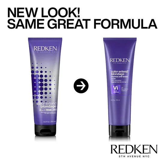 Redken Colour Extend Blondage Shampoo, Conditioner & Anti-Brass Mask Pack 300ml, 300ml & 250ml