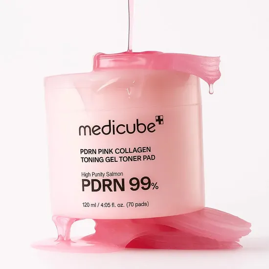 Medicube PDRN Pink Collagen Toning Gel Toner Pad 70 pads