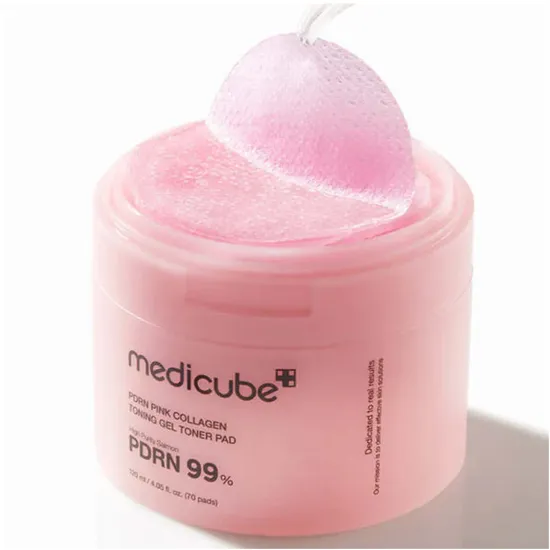 Medicube PDRN Pink Collagen Toning Gel Toner Pad 70 pads