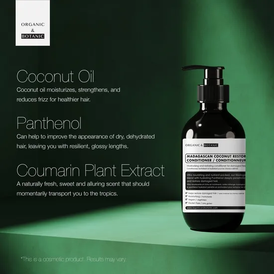 Organic & Botanic Madagascan Coconut Restoring Conditioner 500ml