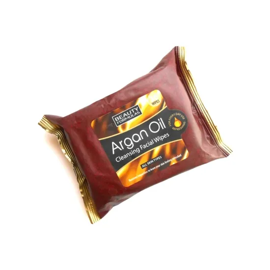 Beauty Formulas Argan Oil Cleasing Facial Wipes 30 Wipes