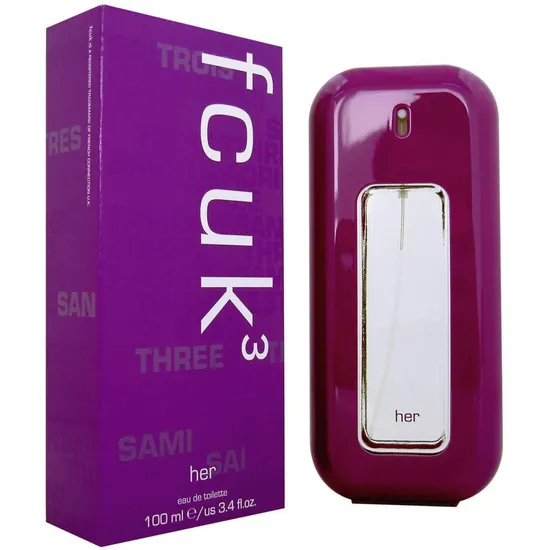 Fcuk 3 Eau De Toilette 100ml