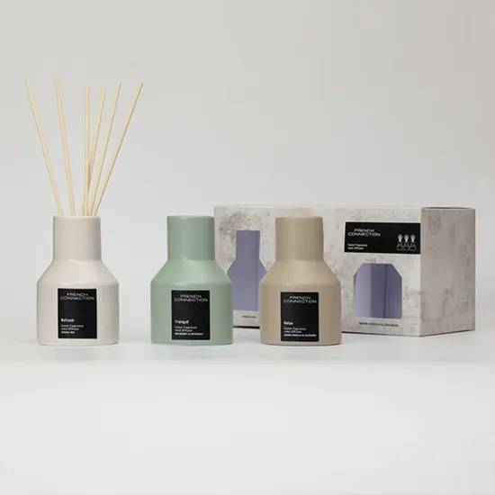 French Connection Stone Collection Trio Of Reed Diffuser Gift Set 3 x 100ml