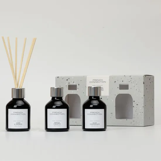 French Connection Black Collection Trio Of Reed Diffusers 3 x 50ml