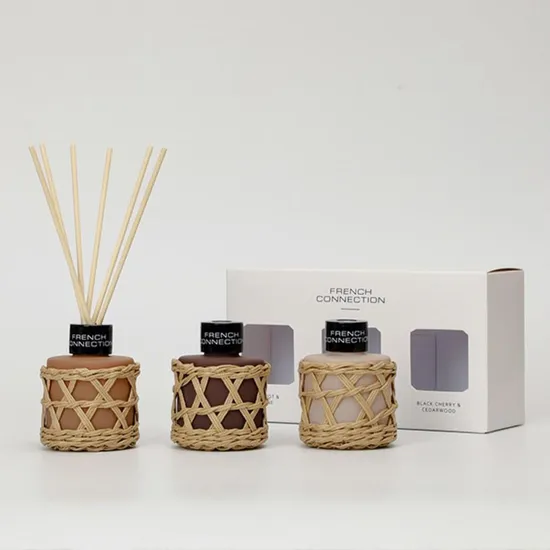 French Connection Bamboo Collection Trio Of Reed Diffuser Gift Set 3 x 50ml