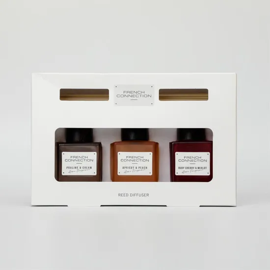 French Connection Autumn Collection Trio Of Reed Diffusers Gift Set 3 x 50ml