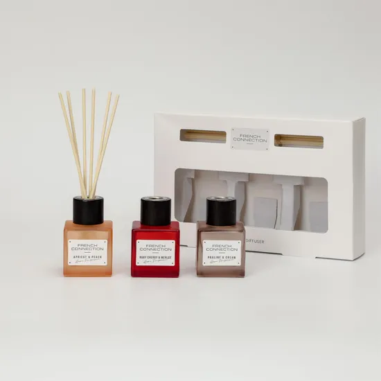 French Connection Autumn Collection Trio Of Reed Diffusers Gift Set 3 x 50ml