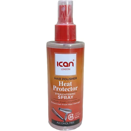 Ican London Hair Polisher Heat Protector Straightening Spray 207ml
