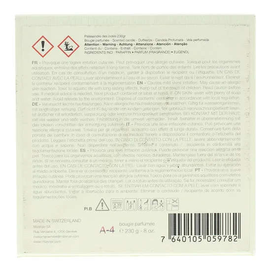 Mizensir Palissandre Des Indes Scented Candle 90G