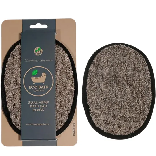 Eco Bath London Sisal Hemp Bath Pad Black