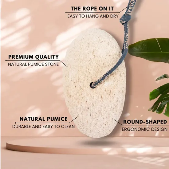 Eco Bath London Natural Grey Pumice Stone With Rope