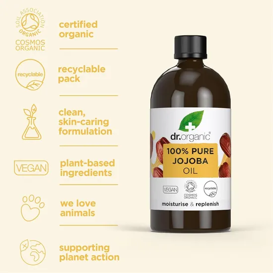 Dr. Organic Moisturise & Replenish Pure Jojoba Oil 100ml