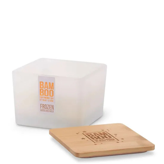 BAMBOO Candle Centrepiece Candle Frozen Woodland Walk 320g
