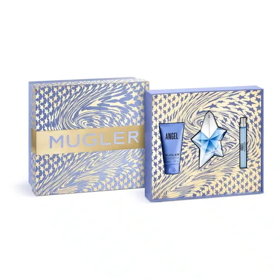 Mugler Angel Eau De Parfum Gift Set 25ml EDP + 50ml Shower Gel + 50ml Body Lotion