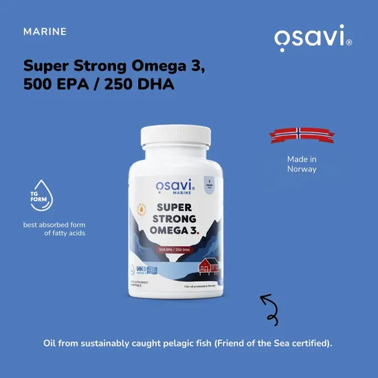 Osavi Super Strong Omega 3 500 EPA/250 DHA 60 Softgels