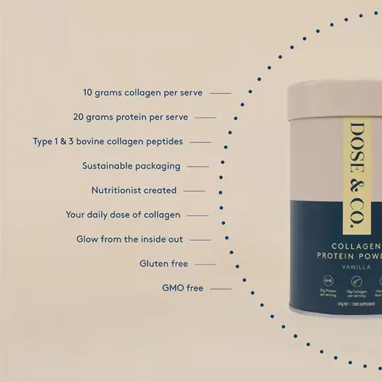 Dose & Co Collagen Protein Powder Vanilla 420g