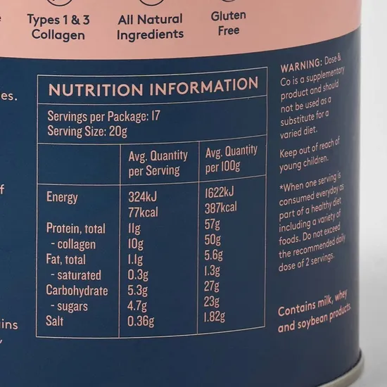 Dose & Co Collagen Creamer Caramel 340g