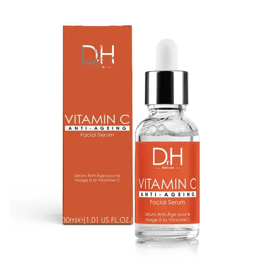 Dr H Anti-Ageing Vitamin C Facial Serum + Vitamin C Anti-Ageing Night Moisturiser 30ml + 60ml