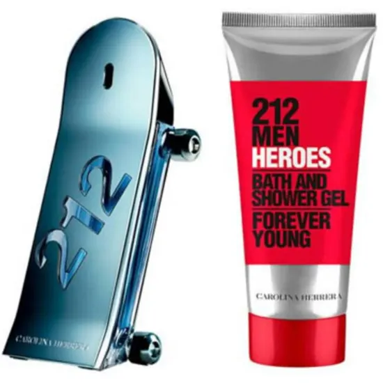 Carolina Herrera 212 Heroes Gift Set Eau de Toilette 90ml + Shower Gel 100ml