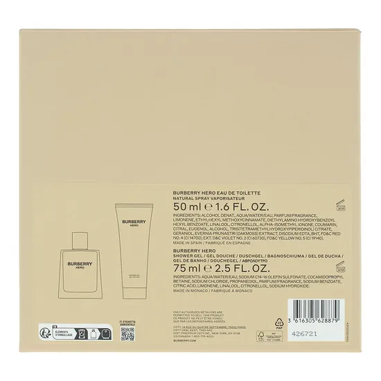 Hero Eau De Toilette Gift Set 50ml Eau De Toilette + 75ml Shower Gel