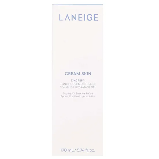 Laneige Cream Skin Zincpep Toner & Gel Moisturiser 170ml