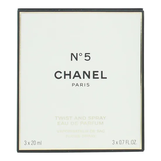 CHANEL No. 5 Eau De Parfum Twist & Spray 3 x 20ml