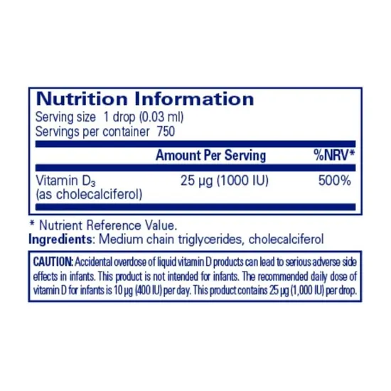 Pure Encapsulations Vitamin D3 Liquid 22.5ml