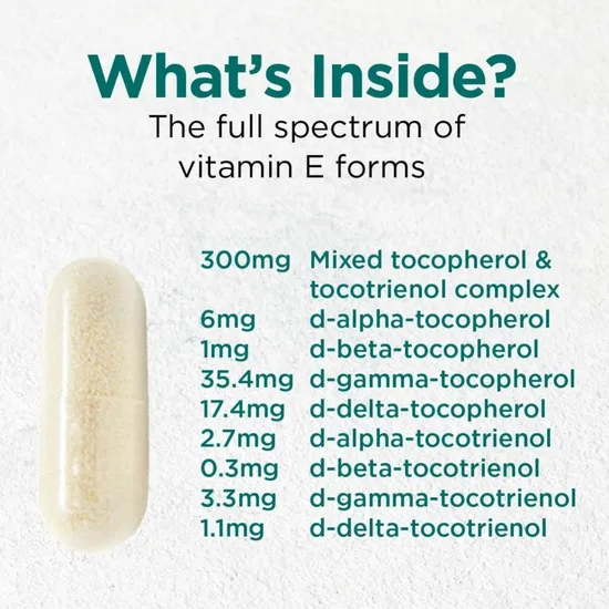 Cytoplan Vitamin E As Tocopherols & Tocotrienols 60 Capsules