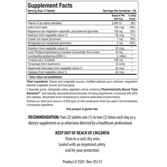 Biotics Research Thyrostim Tablets 90 Tablets