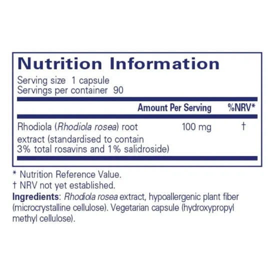 Pure Encapsulations Rhodiola Rosea Capsules 90 Capsules