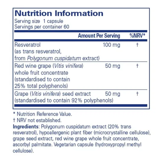 Pure Encapsulations Resveratrol Extra Capsules 60 Capsules