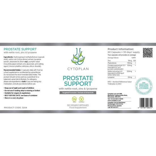 Cytoplan Prostate Support Capsules 60 Capsules