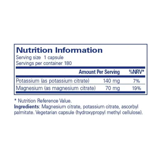 Pure Encapsulations Potassium Magnesium Citrate Capsules 180 Capsules