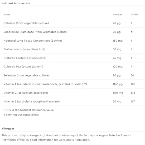 Biotics Research Pneuma-Zyme Tablets 100 Tablets
