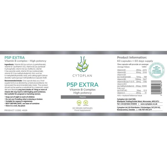 Cytoplan P5p Extra Capsules 60 Capsules