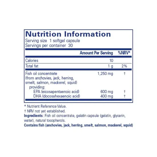 Pure Encapsulations O.N.E. Omega Capsules 30 Capsules