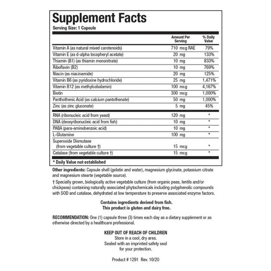 Biotics Research Nuclezyme Forte Capsules 90 Capsules