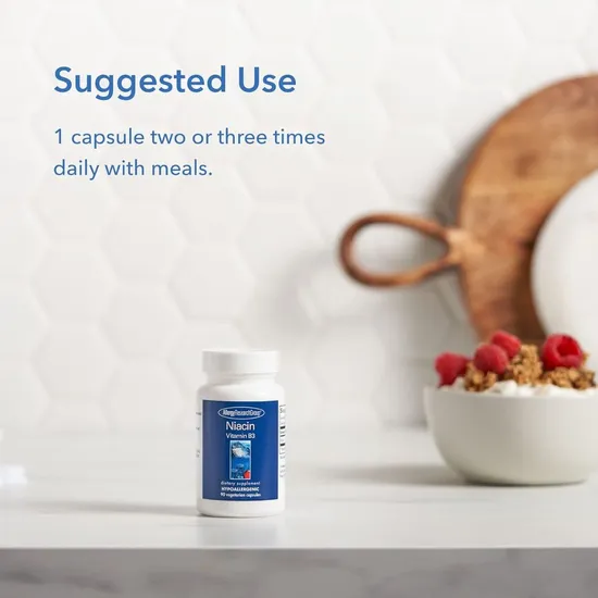 Allergy Research Group Niacin Capsules 250mg 90 Capsules