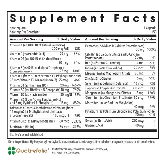 Allergy Research Group Multi-Vi-Min Capsules 150 Capsules