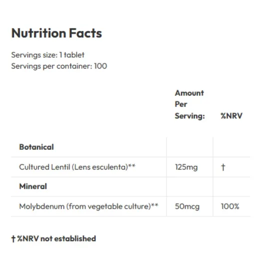 Biotics Research Mo-Zyme Tablets 100 Tablets