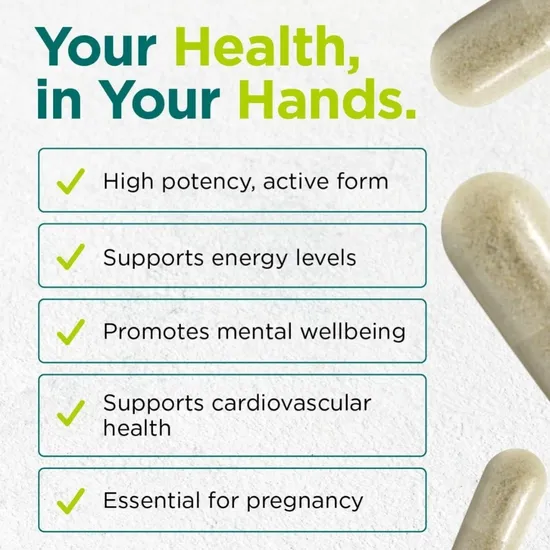 Cytoplan Methylfolate Capsules 400ug - 60 Capsules